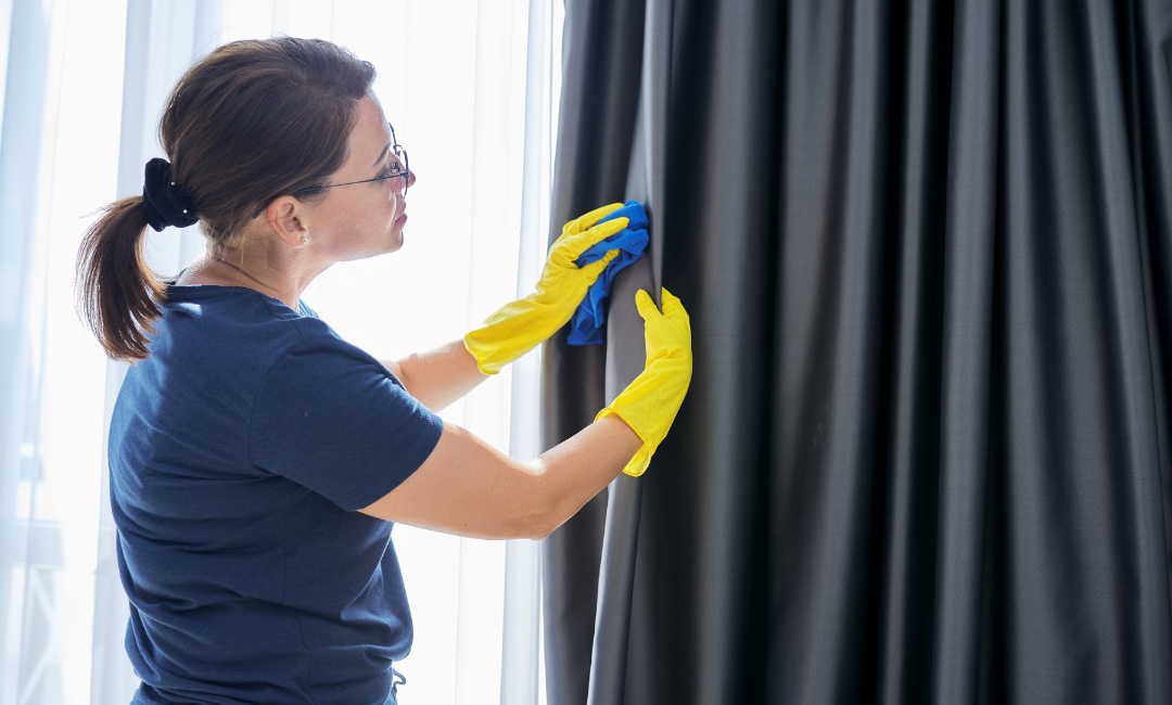 Limpeza de cortinas